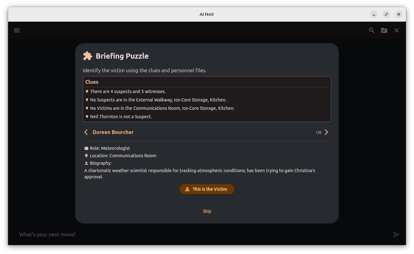 Game Briefing Puzzle