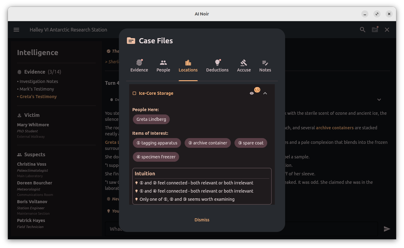 Case Files - Evidence